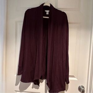 Pranayama burgundy cardigan